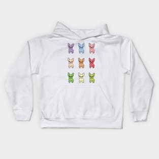 Cute French Bulldog Sticker pack Kids Hoodie